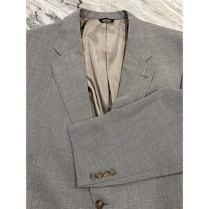 Hart Schaffner Marx 46‎ LONG 100% Wool Tweed Sport Coat Jacket